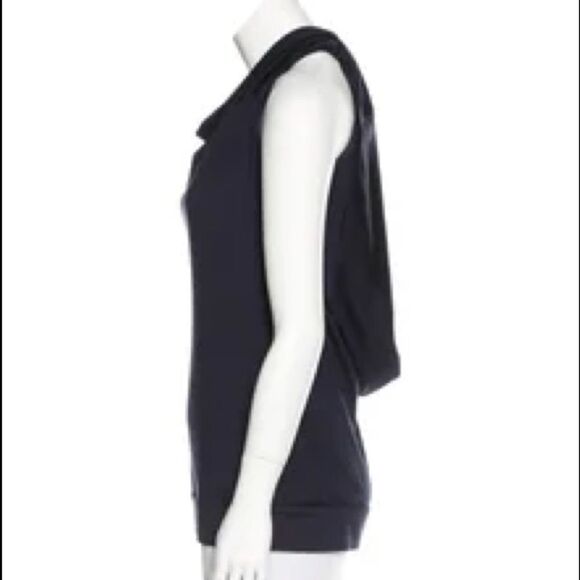 DIANE VON FÜRSTENBERG Silk Draped Sleeveless Blouse Red 6 - Picture 12 of 12